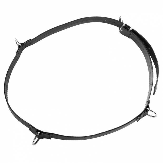 SCHWARZER LEDERGÜRTEL + RINGE