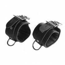 MENOTTES CUIR NOIR CADENASSABLES