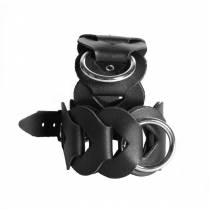 MENOTTES TRESSES CUIR NOIR