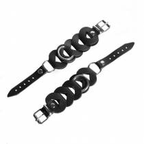 MENOTTES TRESSES CUIR NOIR