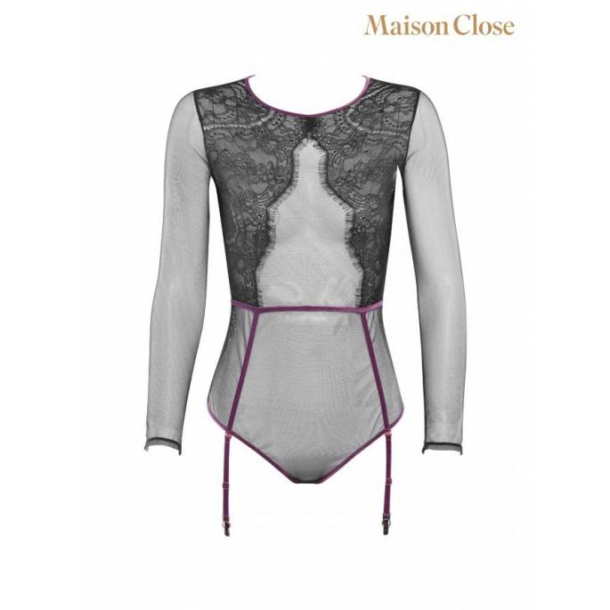 COUP DE FOUDRE - BODY STRING NOIR/PRUNE