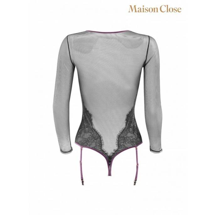 COUP DE FOUDRE - BODY STRING NOIR/PRUNE