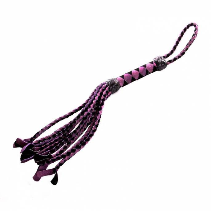 KLEIN CAT O NINE WILDLEDER SCHWARZ/VIOLETT