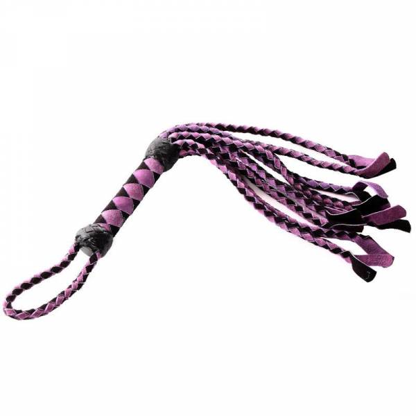 SMALL CAT O NINE SUEDE BLACK/PURPLE