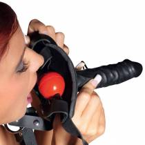 PENIS HARNESS AND BALL GAG