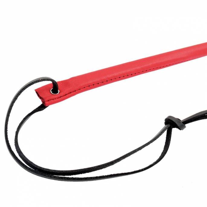 FLEXIBLE RED LEATHER HANDKERCHIEF