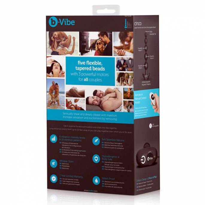 CINCO ANALPLUG VIBRIEREND SCHWARZ