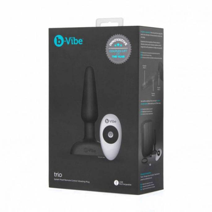 TRIO PLUG ANAL VIBRANT NOIR