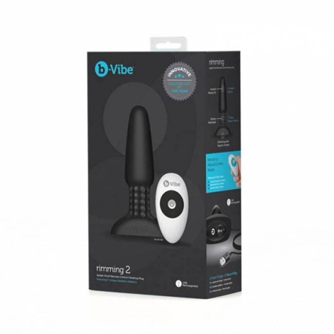 RIMMING PLUG ANAL SCHWARZ MIT ROTIERENDEN KUGELN