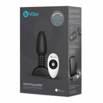 RIMMING PETITE PLUG ANAL VIBRANT NOIR AVEC BILLES ROTATIVES