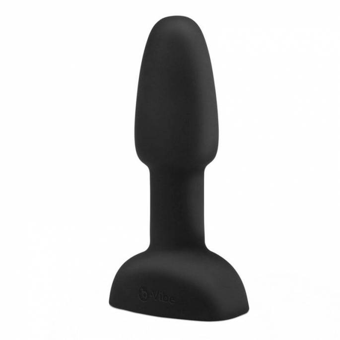 RIMMING PETITE PLUG ANAL VIBRANT NOIR AVEC BILLES ROTATIVES