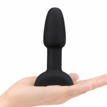 RIMMING KLEINER VIBRIERENDER ANALPLUG SCHWARZ MIT ROTIERENDEN KUGELN