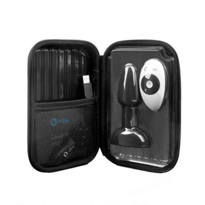 RIMMING PETITE PLUG ANAL VIBRANT NOIR AVEC BILLES ROTATIVES