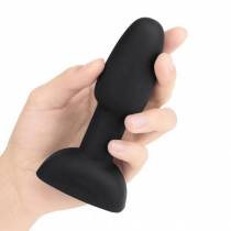 RIMMING PETITE PLUG ANAL VIBRANT NOIR AVEC BILLES ROTATIVES