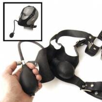ARNÉS DE CABEZA CON MORDAZA INFLABLE