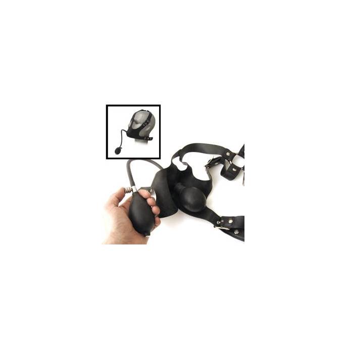 HEAD HARNESS WITH INFLATABLE GAG