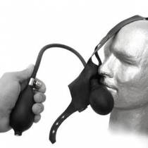 HEAD HARNESS WITH INFLATABLE GAG