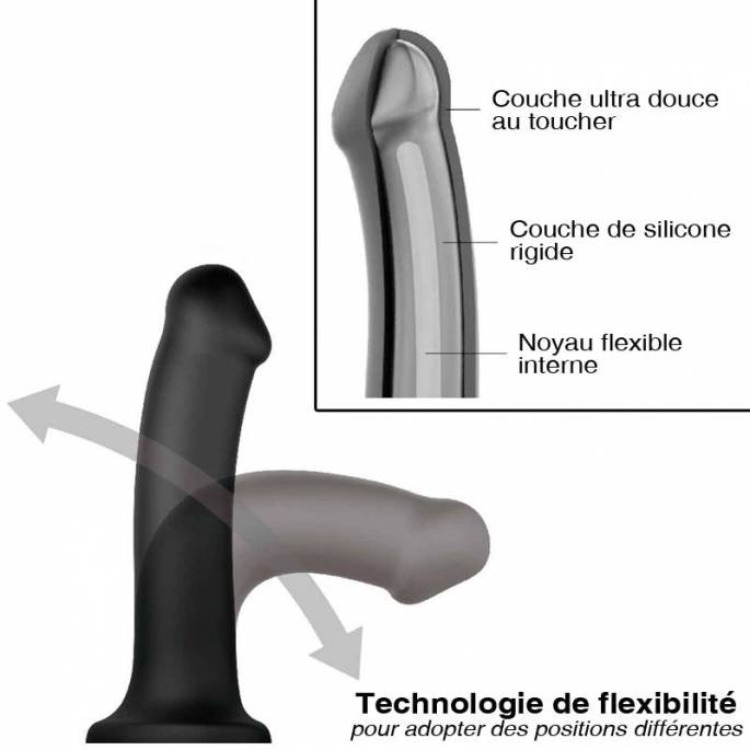 DILDO BENDABLE VIOLET TAILLE L