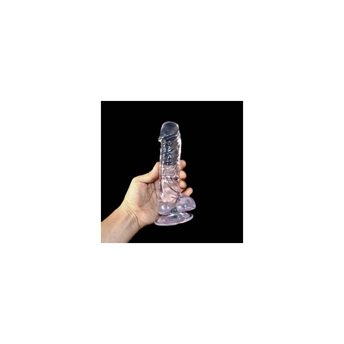 TRANSPARENTER SAUGDILDO - Ø 4CM