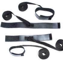 SET MIT 4 GURTEN + HANDSCHELLEN + FUSSFESSELN AUS LEDER