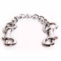 CHROMKETTE 10CM + 2 KARABINERHAKEN