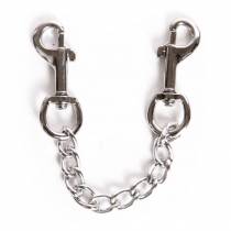 CHROMKETTE 10CM + 2 KARABINERHAKEN