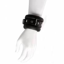 MENOTTES CUIR NOIR LESTEES ( 2 X 250 GR)