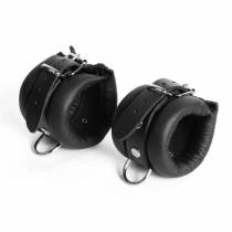 MENOTTES CUIR NOIR LESTEES ( 2 X 250 GR)