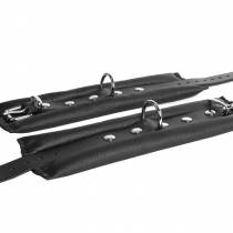 MENOTTES CUIR NOIR LESTEES ( 2 X 250 GR)