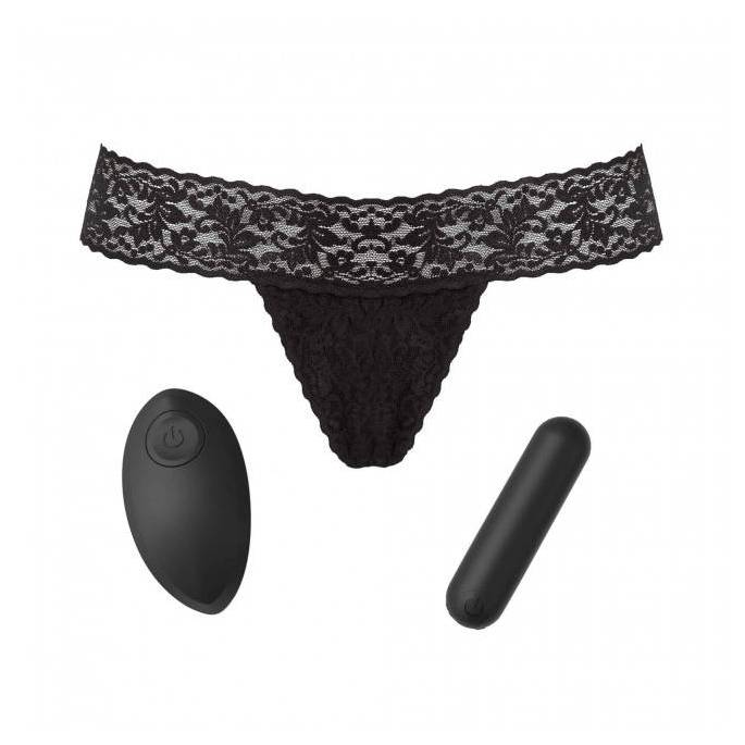 OFFENER STRING+VIBRATOR MIT WIEDERAUFLADBARER FERNBEDIENUNG