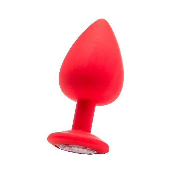PLUG DIAMOND XLARGE SILICONE - RED