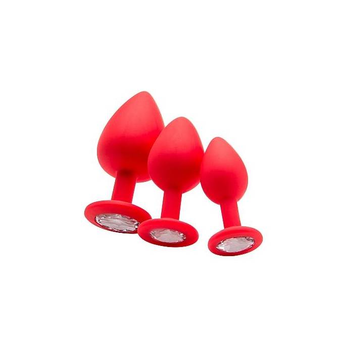 PLUG DIAMOND XLARGE SILIKON - ROT