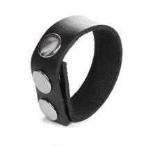 COCKRING LEDER 3 DRUCKKNÖPFE