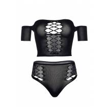 SET TOP+STRING BLICKDICHT SCHULTERFREI