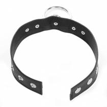 COLLIER CUIR GROS ANNEAU