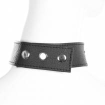 COLLIER CUIR GROS ANNEAU