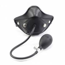 KOPFGESCHIRR + KNEBEL ABNEHMBARER AUFBLASBARER SCHWANZ