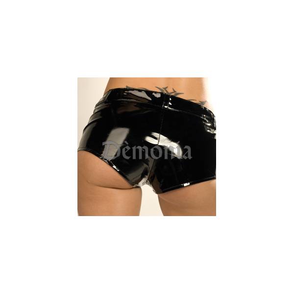 MINI-SHORTS AUS VINYL