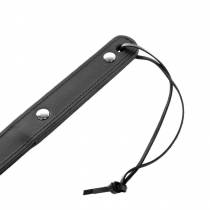 PADDLE CUIR NOIR SOUPLE CLOUTE