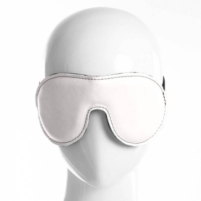 MASCHERA IN PELLE BIANCA