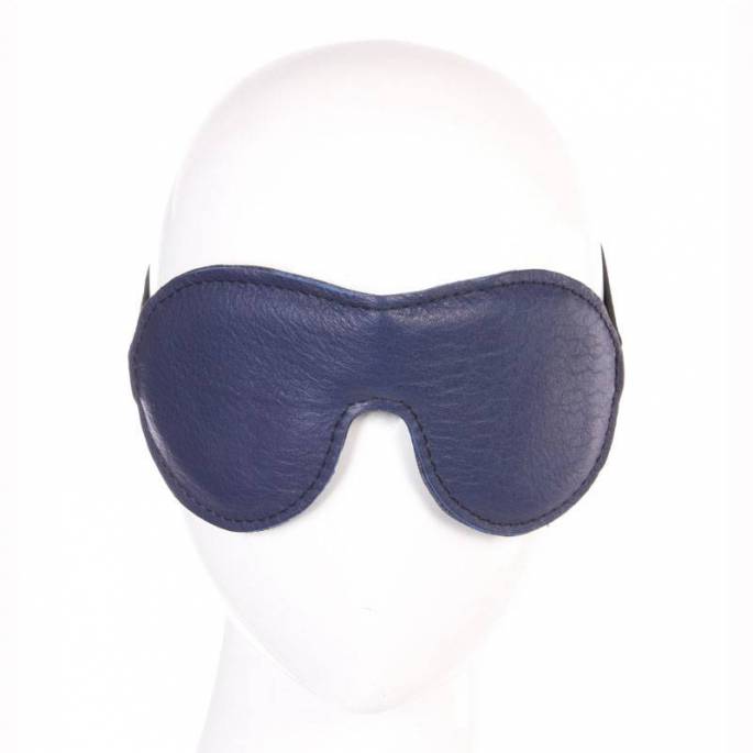 MASCHERA IN PELLE BLU