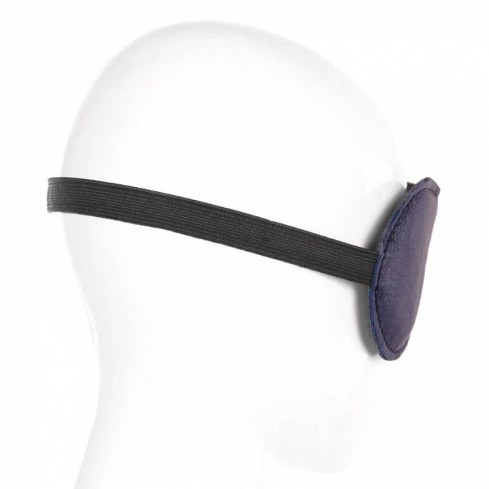 MASCHERA IN PELLE BLU