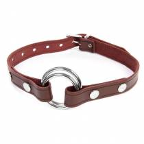 BAILLON CUIR + ANNEAU METAL