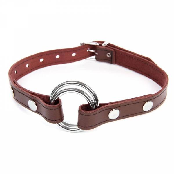 LEDERBAJONETT + METALLRING