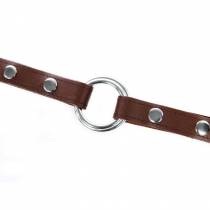 LEATHER GAG + METAL RING