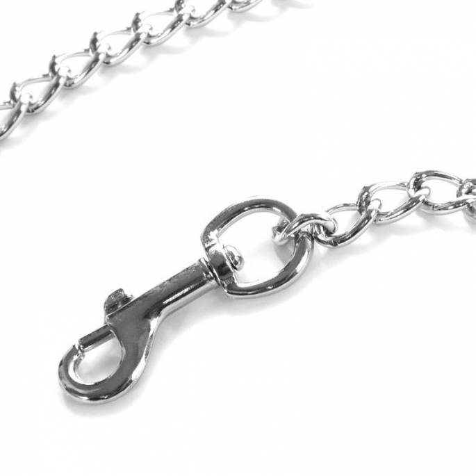 LEDERLEINE SCHWARZ KETTE 100CM