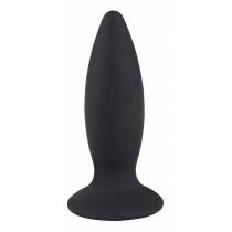 PLUG SILICONE NOIR RECHARGEABLE LARGE (L: 14.7 CM D: 4.4 CM)