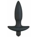 VIBRATIONSPLUG SILIKON SCHWARZ SMALL (13 X 1.9-2.7 CM)