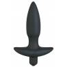 VIBRATIONSPLUG SILIKON SCHWARZ SMALL (13 X 1.9-2.7 CM)