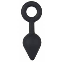 PLUG SILICONE NOIR 1 GOUTTE + ANNEAU